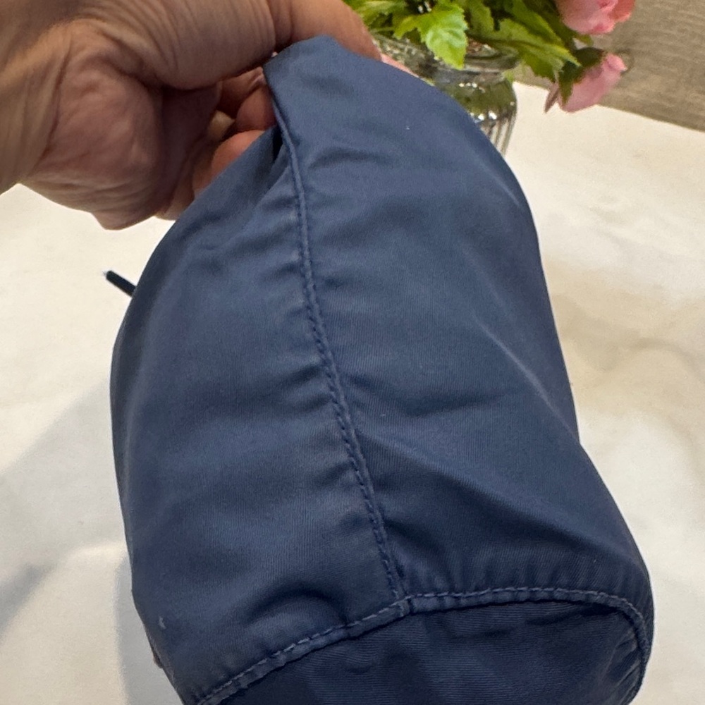 Authentic Prada Midnight Blue Drawstring Pouch - image 4